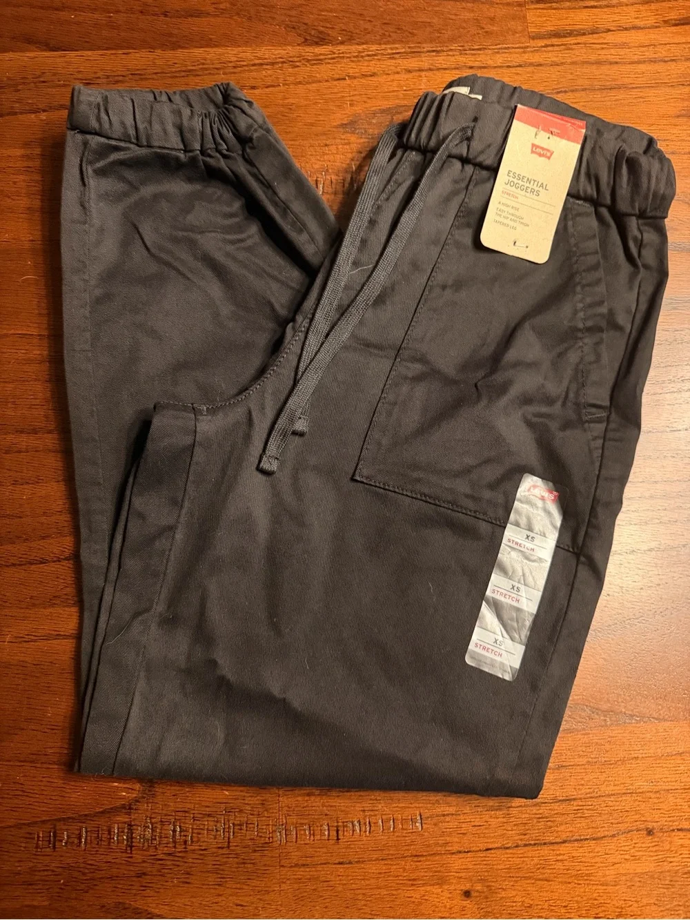 Levi's Black Essential Joggers with Drawstring